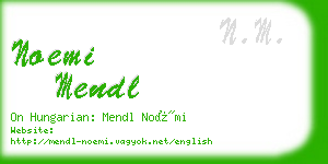 noemi mendl business card